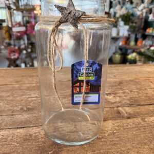 Vase aus Klarglas für Deko